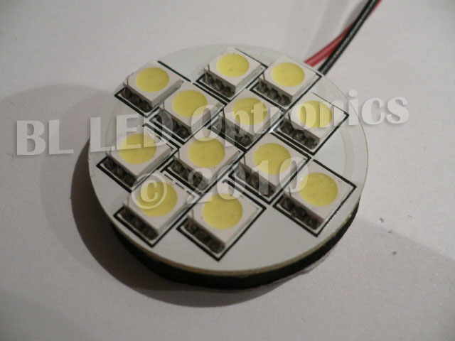 12-SMD 30mm Round PCB LED Module (Blue) - Click Image to Close